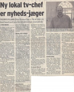Ny lokal tv-chef er nyhedsjæger, Peter Kramer