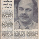 Han mestrer teori og praksis, Peter Kramer